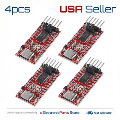 4pcs FT232RL 3.3V 5.5V FTDI USB to TTL Serial Adapter Module for Arduino C Type