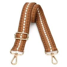 Purse Straps Replacement Crossbody Wide Bag Strap for White caramel brown
