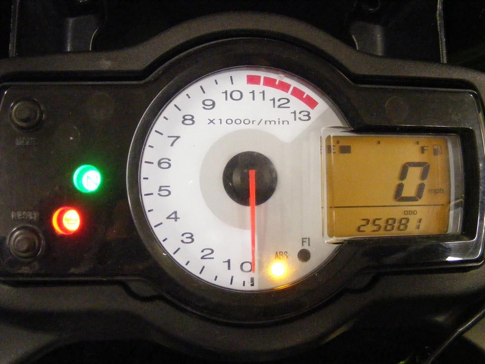 Relojes Kawasaki Versys 650 Speedo Dash 25 k millas ABS 2007 a 2009 KLE650 B144 Foto 2 de 4