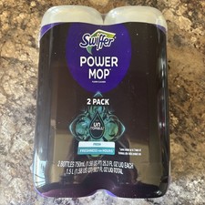 SWIFFER PowerMop Floor Cleaner Refills 2 Pack Unstopables Fresh 25.3oz NEW