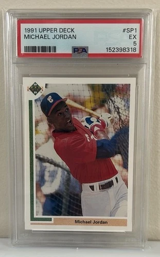 1991 Upper Deck Michael Jordan SP1 Rookie RC Baseball PSA 5 Centered Just Graded