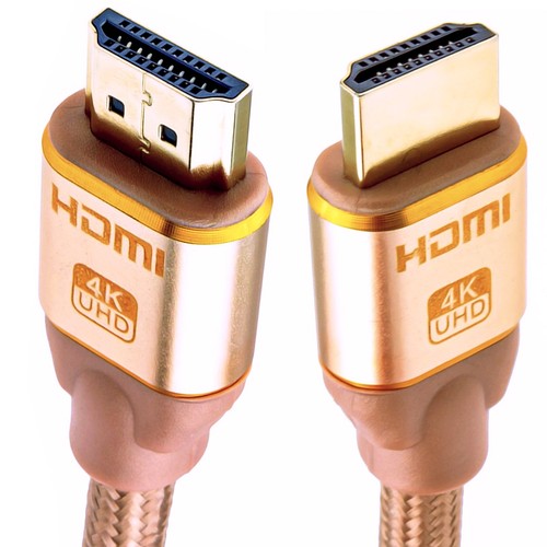 Câble Tressé Haute Vitesse HDMI 2.0 2160p 4k UHD TV Or 0.5m/50cm/3m - Afbeelding 11 van 13