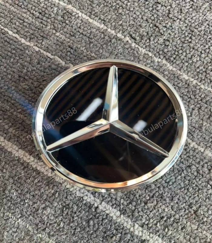 Set Of 4 Center Caps Glossy Black 2.95inch/75mm Fits Most Models Mercedes Benz - Image 3 of 4