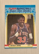 1988-89 Fleer Superstar Sticker - Patrick Ewing #5