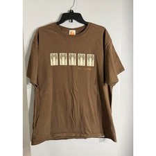 Vintage frank Lloyd Wright collection brown tshirt mens feather arrow XL