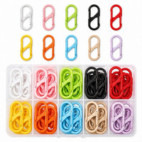 40 StüCk SchlüSselkarabiner,Doppelkarabiner,S Karabiner,Klein Karabinerhaken Car