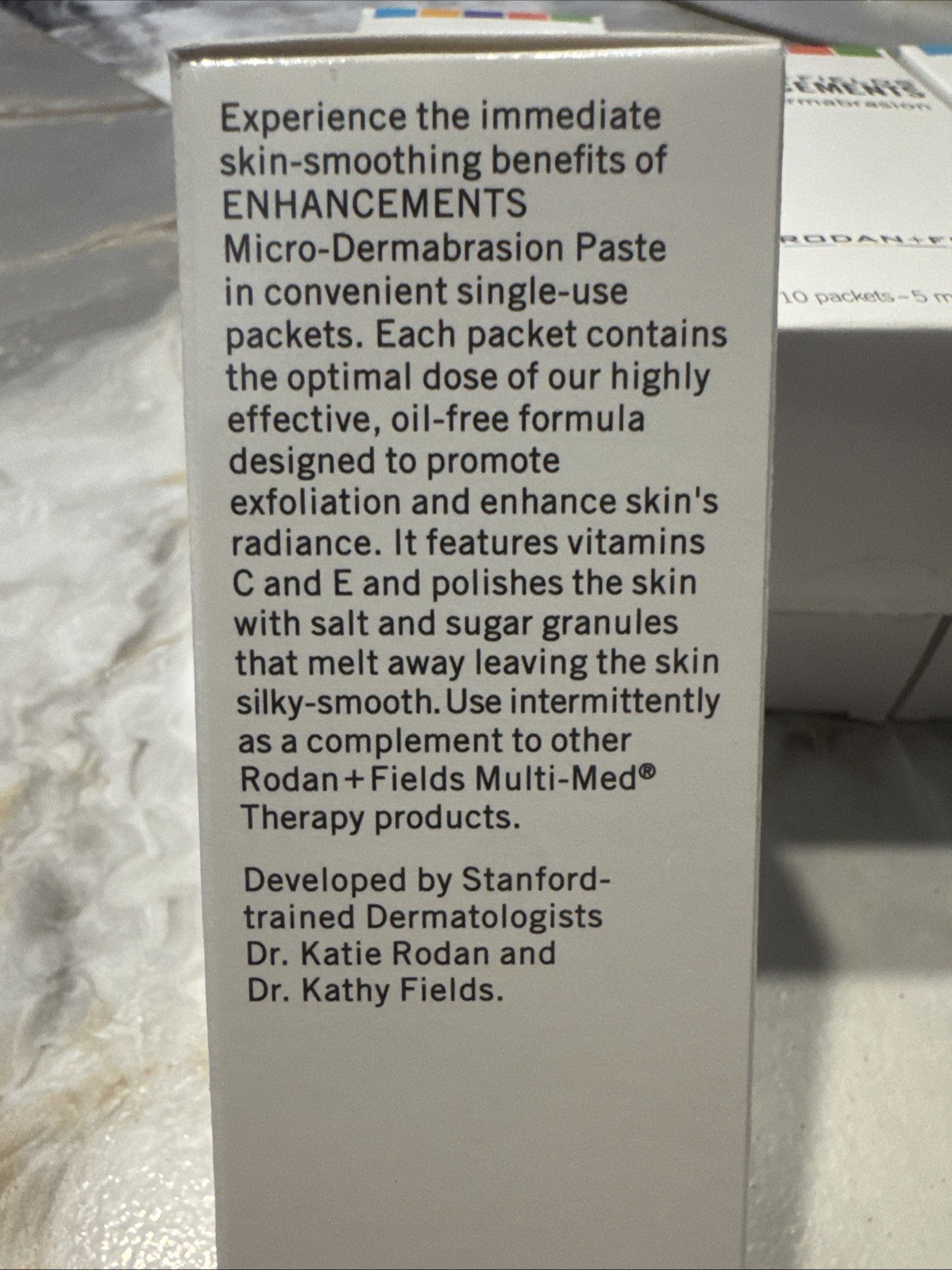 Rodan Fields Enhancements Micro-dermabrasion Paste Skin (10 Packs) Sealed NIB