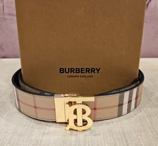 Burberry Reversible Men Belt Size 85-90-95-100-105