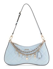 GUESS Libby Shoulder Bag Schultertasche Tasche Aqua hellblau Neu