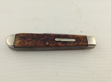 Vintage Utica Cuterly Co 2 Blade Folding Pocket Knife Easy Open USA RogersBone