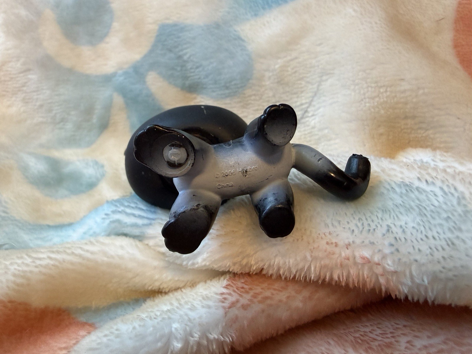 Littlest Pet Shop LPS Cat Figure Black & Gray Green Eyes #336 | eBay