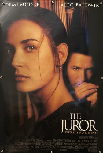 THE JUROR Original One Sheet Movie Poster - 1996 - DEMI MOORE