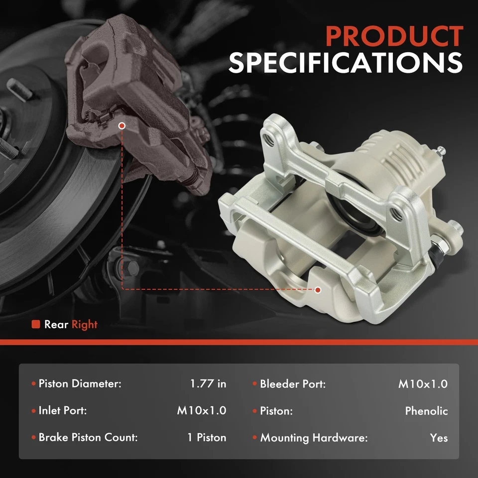 Pinza de freno trasera derecha con soporte para Chevrolet Corvette 1997-2013 Cadillac Foto 2 de 4