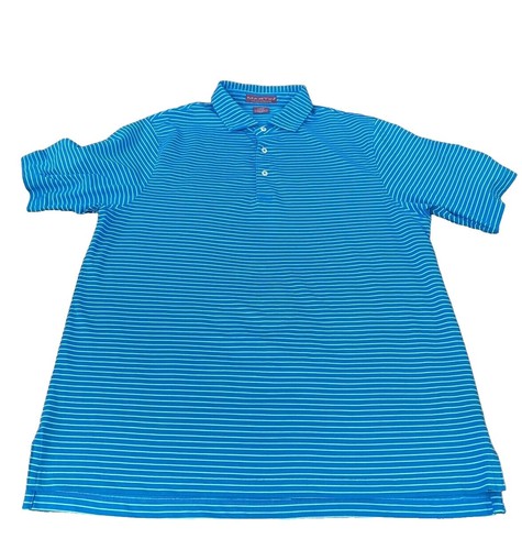 PGA Tour Men's XL Golf Pro Polo Collar Shirt Red Short Sleeve C4