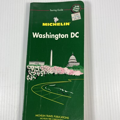 Michelin Green Guide Washington DC Tourist 1st Edition 1991 Travel Maps
