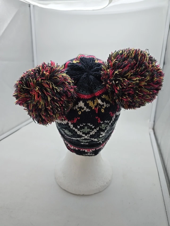 Gorro Target 2T-5T Niños Pequeños Niñas Mezcla Acrílico Doble Pom Multicolor Foto 3 de 4