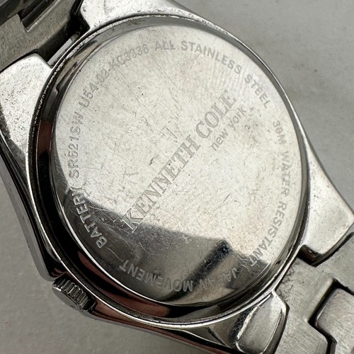 Kenneth Cole Men's Gray Dial Silver Tone KC3336 Watch Size 7" - Has New Battery - Picture 10 of 13