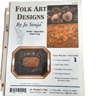 Folk Art Designs Tole Decorative Paint Pkt stenciled fruit tray Jo Sonja Jansen