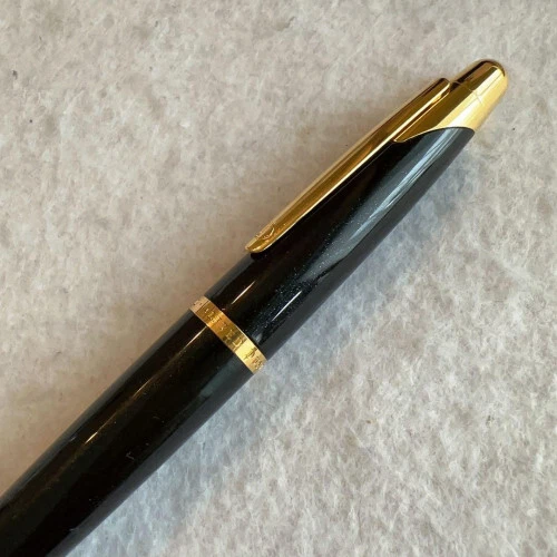 Pluma Estilográfica Dunhill Tipo Tapa Plumín 18K, Tamaño Mediano [EX] NEGRA Limitada De JAPÓN Foto 3 de 4