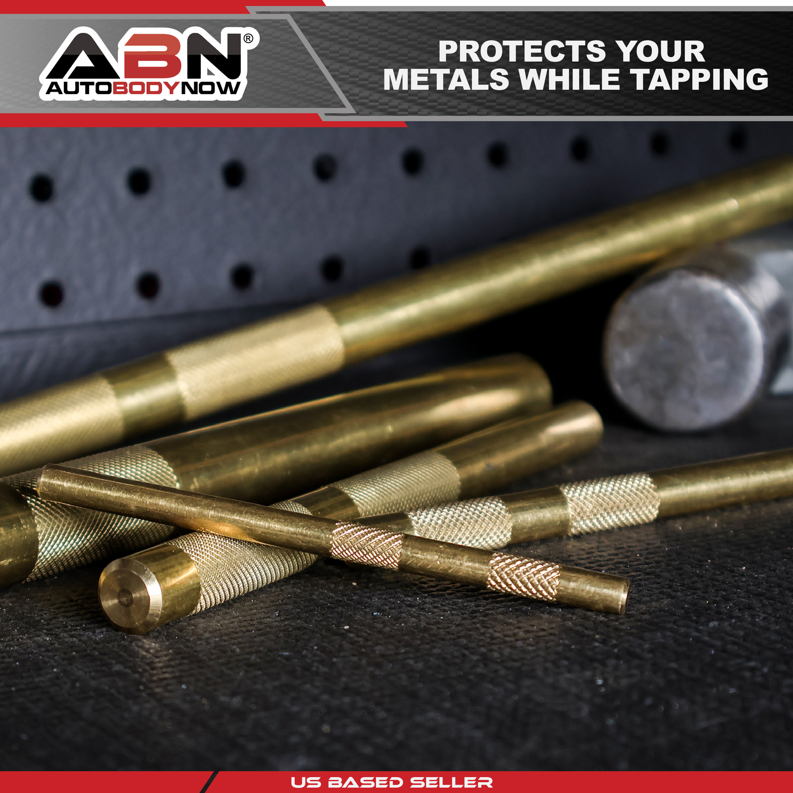 ABN Brass Drift Punch Set 5 Piece NonMarring Brass Punch for Auto