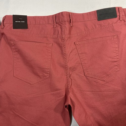 Michael Kors NWT Men’s 40x34 Salmon Pants Parker Slim Fit - NEW - 130$ - Picture 3 of 5