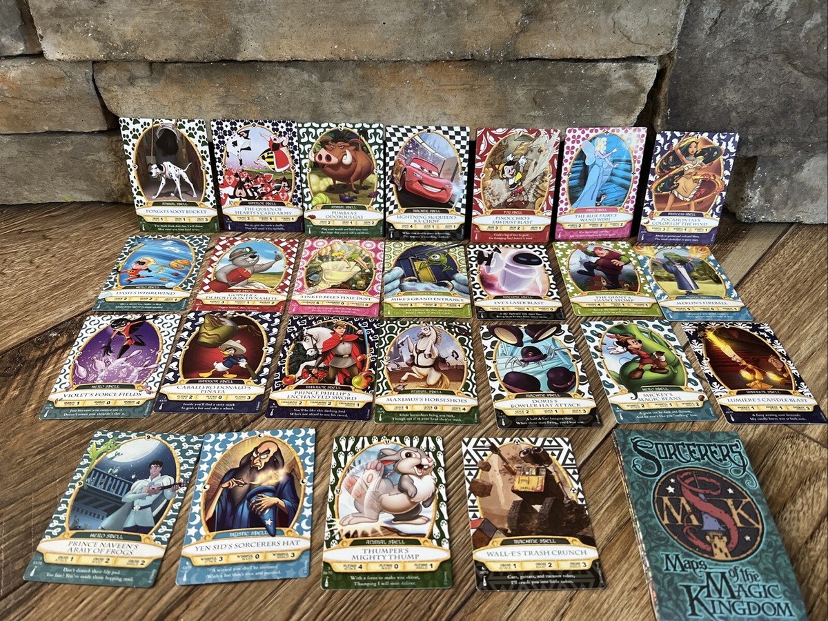 rare sorcerers of the magic kingdom cards Amazon.com: Disney Sorcerers of the Magic Kingdom Trading Card Game : Toys  & Games main image 1