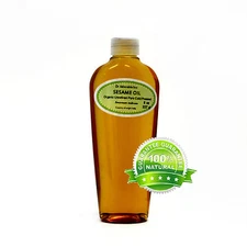 8 oz Premium UNREFINED Sesame Seed Oil 100% Pure Organic Cold Pressed Best Fresh