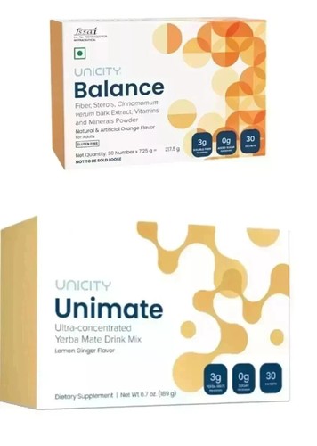1X Unimate Yerba Mate Suplement LEMON GINGER 30 Sachet& 1X Unicity BALANCE US - Picture 3 of 3