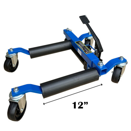 4x 12" Hydraulic Car SUV Wheel Dolly Go Jacks Vehicle Positioning Transport Jack - Picture 4 of 12