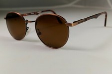 Timberland 301-30 Sun. Round Antique Copper w/Leopard Arms /Bwn Lens Italy VTG.