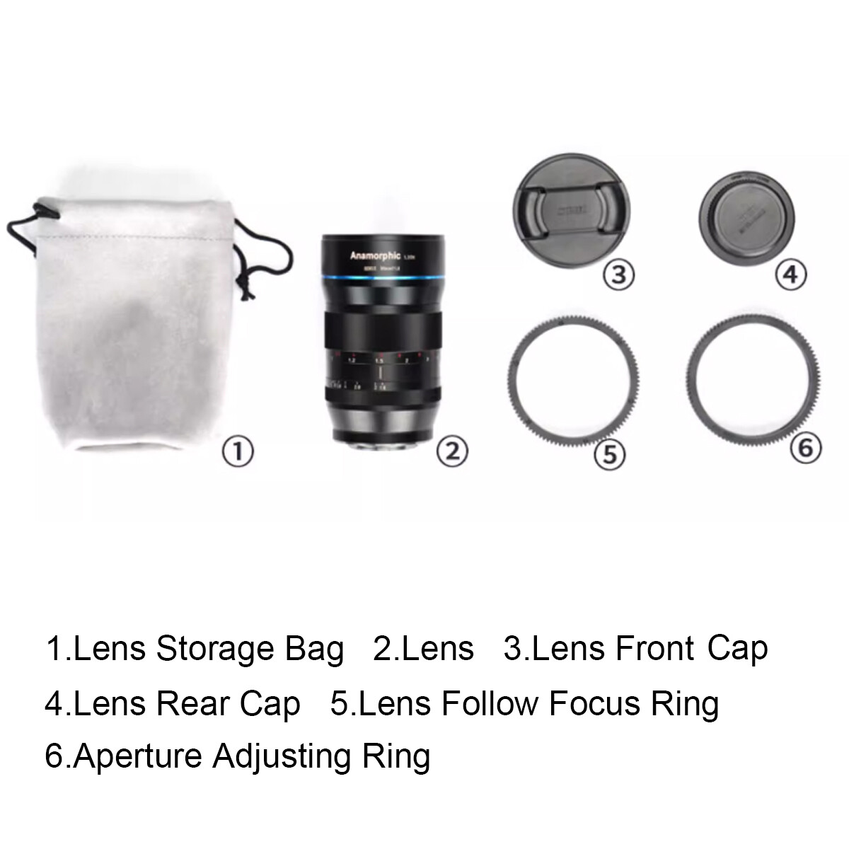SIRUI 35mm F1.8 1.33X Anamorphic Lens Cinema Lens for M4/3 SIRUI 35mm F1.8 1.33X Anamorphic Lens Cinema Lens for M4/3