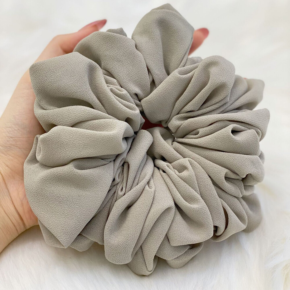 Scrunchie Da Donna Con Fiocco In Rete Di Grandi Dimensioni E - Foto 8