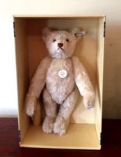 STEIFF "TEDDY BEAR 1921 REPLICA" EAN 407123 WHITE MOHAIR 40 CM LIM ED 1996