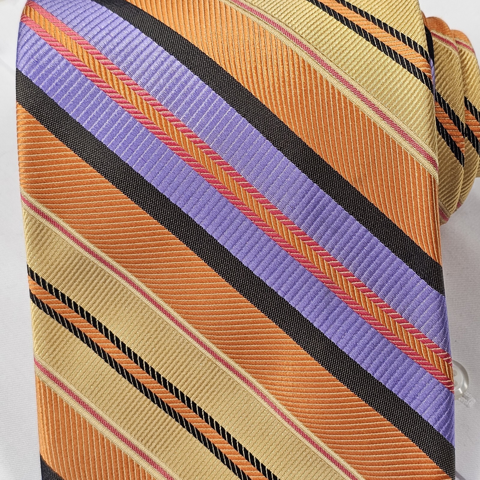 Robert Talbott Studio Necktie Striped Multicolor … - image 2