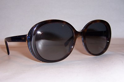 Fendi FF 0001s 7OYHD Havana Print Blue Frame Gray Gradient Lens Fendi | Accessories | Fendi Ff 00s 7oyhd Havana Print Blue  main image 2