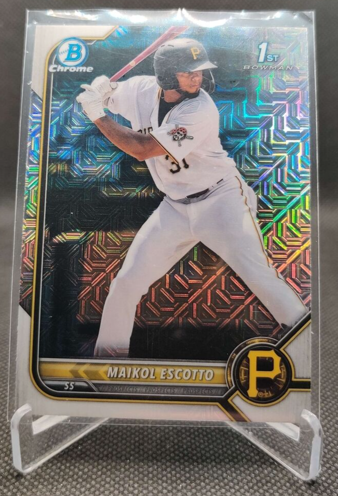 2022 Bowman Chrome 1st Mojo #BCP-52 Maikol Escotto Pirates