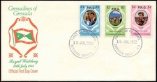Gren. Grenada 1981 Royal Wedding Optd PRG FDC First Day Cover #C14981