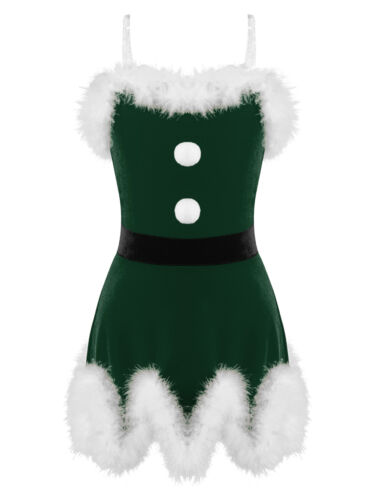 Kids Girls Christmas Costume Fancy Dress Tutu Dress Ball Gown Festival Dress - Picture 17 of 26