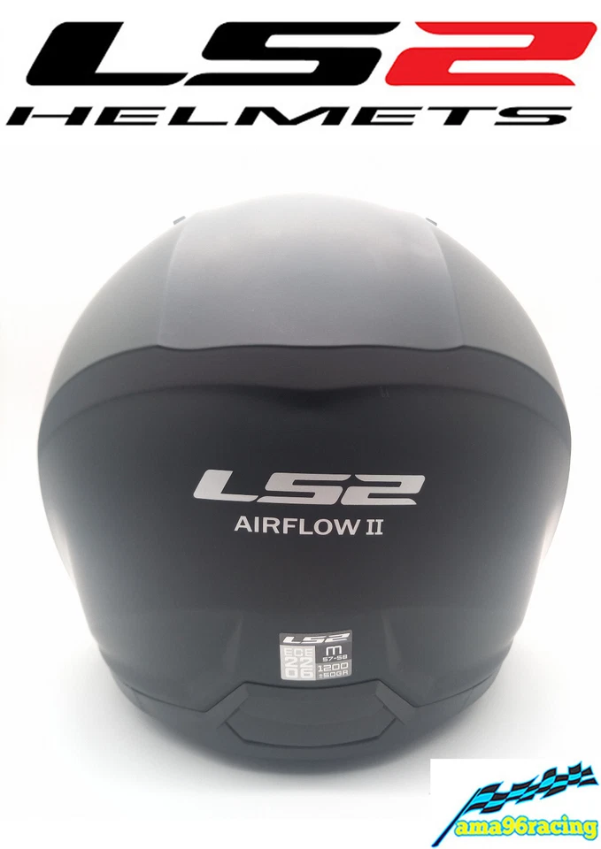 NOVITA' CASCO JET LS2 AIRFLOW II MATT BLACK MOTO/SCOOTER OMOLOGATO NEW ECE 22-06 - Immagine 4 di 4