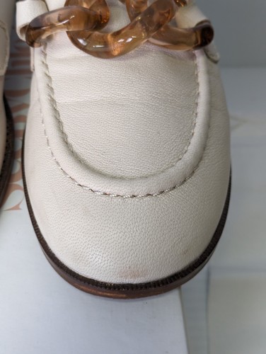 See by Chloe Leder Slipper Halbschuhe Schildpatt Kettenglied Größe 6,5 Elfenbein - Bild 8 von 23