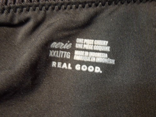 NEW AMERICAN EAGLE AERIE XXL BLACK CHEEKY SWIMSUIT - Picture 6 of 9