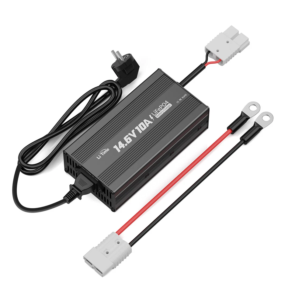 LiTime 14.6V 10A Lithium Batterieladegerät für 12V LiFePO4 Lithium Batterie