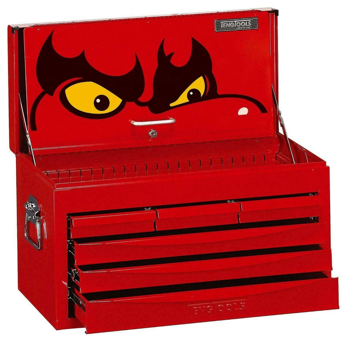 Teng Tools Toolbox Top Box Ball Bearing Slides 6 Drawer FREE TENG RED CAP
