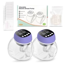 Breast Pump Hands Free - Wearable Electric Breast Pumps for Breastfeeding - Port