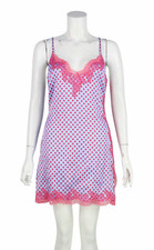 Agent Provocateur Lucie Lace Slip Chemise Color: Blue Pink Size 2 42196