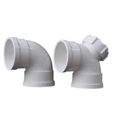 50/75/110/160/200mm PVC Drainage Pipe Equal 90° Elbow Connector Adapter Fittings