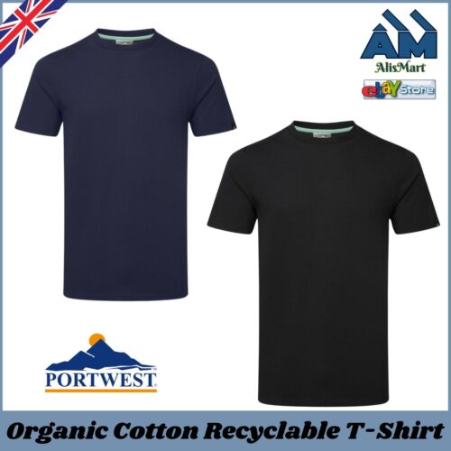 PORTWEST Men's Organic Cotton Uniform Premium Safety Workwear EC195 UK Stock - Afbeelding 1 van 9