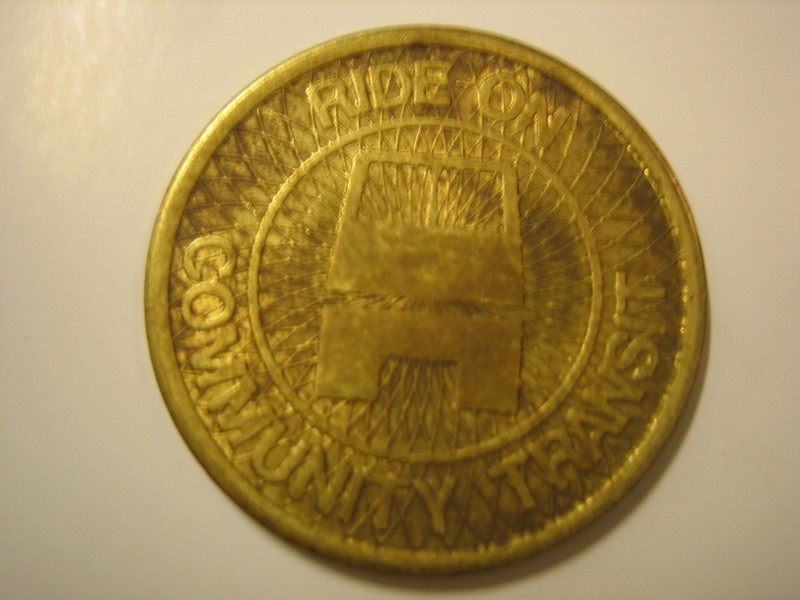 TOKEN, RIDE-ON COMMUNITY TRANSIT (Montgomery County, MD)