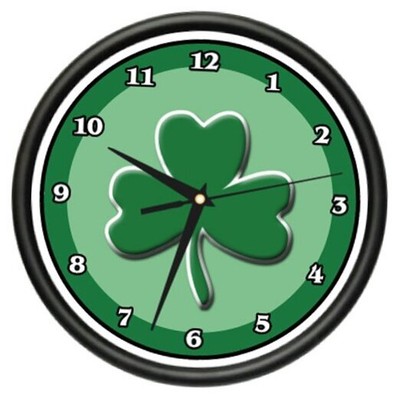 Irish Wall Clock Shamrock Pub Clover Ireland Art Gift, Beagle 