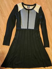 Vince Camuto Pleated Medium Sweater Dress